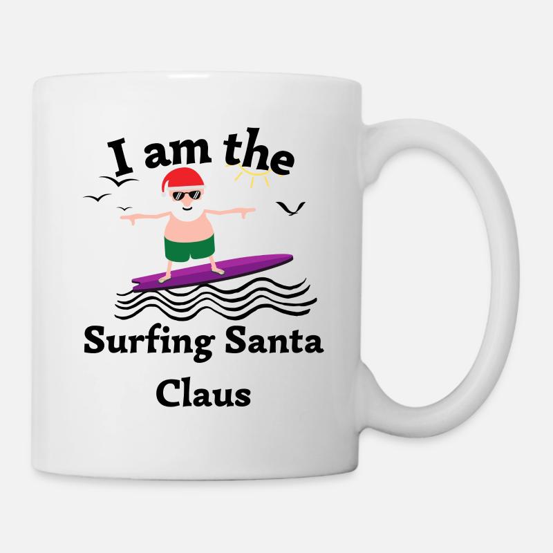 Je suis le Père Noël du surf - Mug blanc - blanc