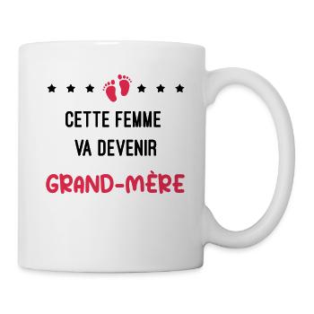 Annonce grossesse mamie femme devenir grand-mère - Mug blanc - blanc - Droite