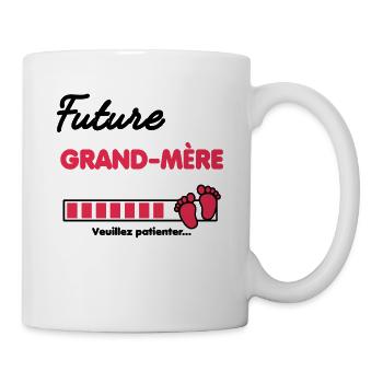 Future grand-mère Annonce grossesse grand-mère - Mug blanc - blanc - Droite