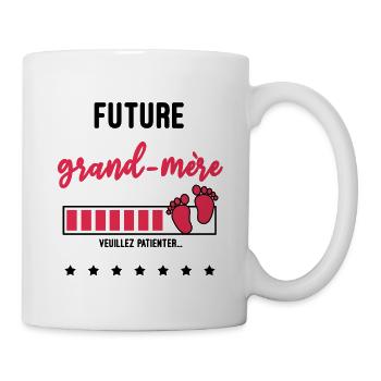 future grand-mère - Mug blanc - blanc - Droite