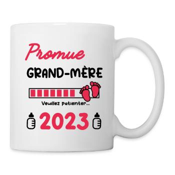 Annonce grossesse mamie Promue grand-mère 2023 - Mug blanc - blanc - Droite