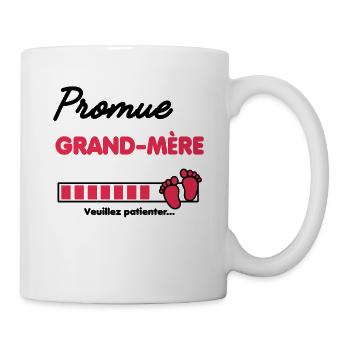 promue grand-mère Annonce grossesse grand-mère - Mug blanc - blanc - Droite