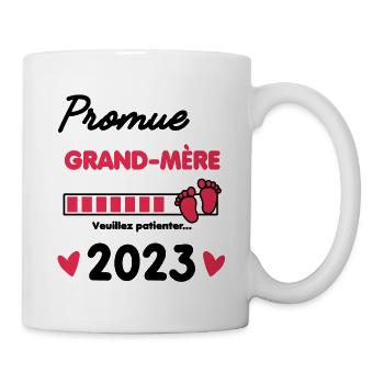 promue grand-mère 2023 future grand-mère - Mug blanc - blanc - Droite
