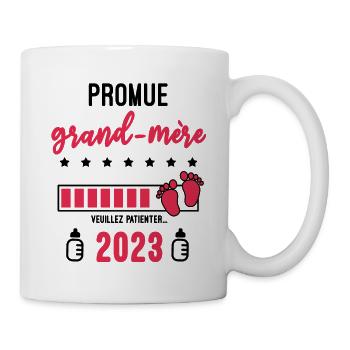 promue grand-mère 2023 Annonce grossesse mamie - Mug blanc - blanc - Droite