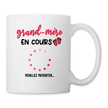 grand-mère en cours Annonce grossesse grand-mère - Mug blanc - blanc - Droite