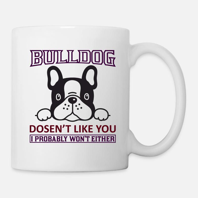 Bulldog like - Mug - white