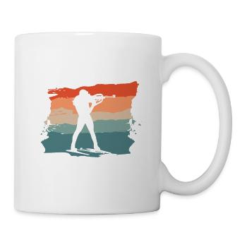 Retro I Like Biathlon And Maybe 3 People Biathlete - Mug - white - Right