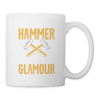 Swing The Hammer With All The Glamour Home Improve - Tasse - Weiß - Rechts