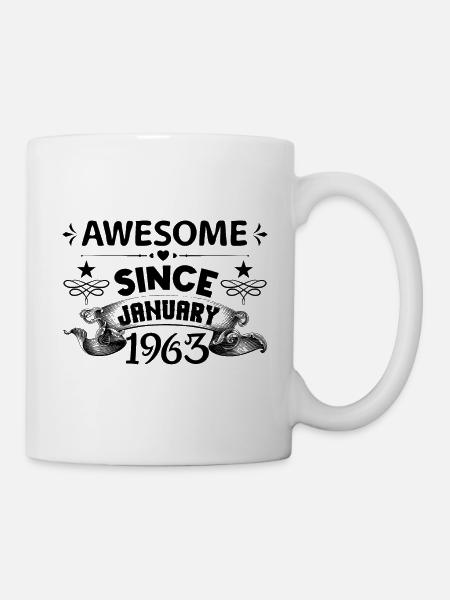 Januar 1963 | Fantastischer | von 1963 geboren im Januar - Tasse - Weiß