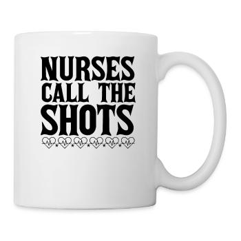 Les infirmières prennent les commandes - Mug blanc - blanc - Droite