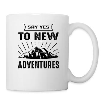 Say yes to new adventures Camping - Mug - white - Right