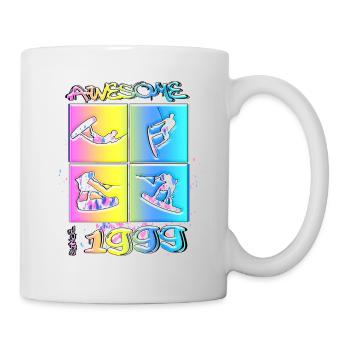 Awesome since 1999. Wakeboard Lifestyle - Tasse - Weiß - Rechts