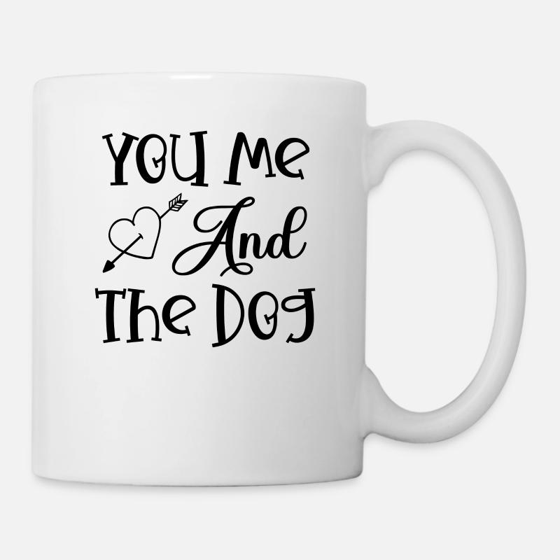 Du ich und der Hund - Tasse - Weiß