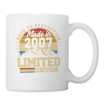 Perfekt gealtert im Jahr 2007 - Tasse - Weiß - Rechts