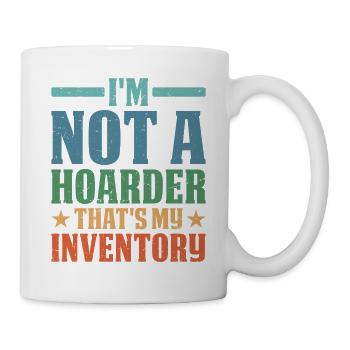 Je ne suis pas un thésauriseur, c’est mon inventaire 8 - Mug blanc - blanc - Droite