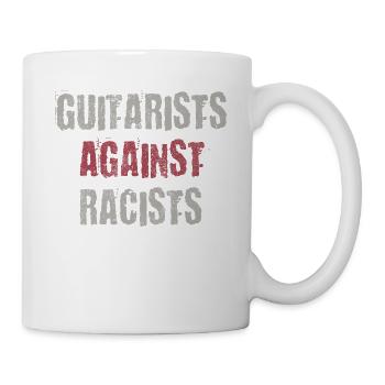 Gitarristen gegen Rassisten Punk Antirassismus - Tasse - Weiß - Rechts