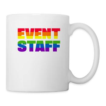 Event Staff Shirt Party Crew Uniform Pride Lgbt - Mug - white - Right