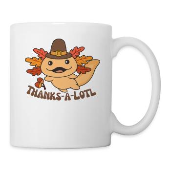 thanksgiving day outfits Axolotl pun Thanks-a-lotl - Mug - white - Right