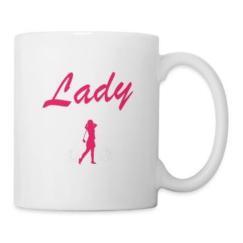 Cette dame sait comment PAR TEE Retro Funny Golfer - Mug blanc - blanc - Droite