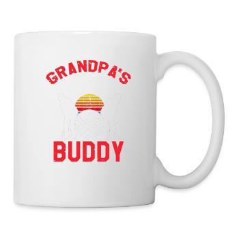 GRANDPA's Golfing Buddy Retro Golf Player T-Shirt - Mug - white - Right