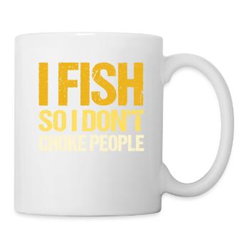 Cadeau de pêche Pêche Pêcheur Drôle De Pêcheur - Mug blanc - blanc - Droite
