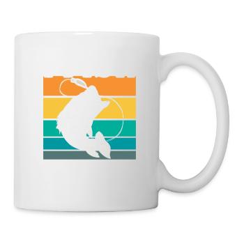 Cadeau de pêche Pêche Pêcheur Drôle De Pêcheur - Mug blanc - blanc - Droite