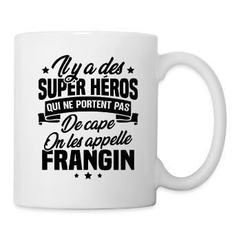 Super héros on les appelle frangin cadeau - Mug blanc - blanc - Droite