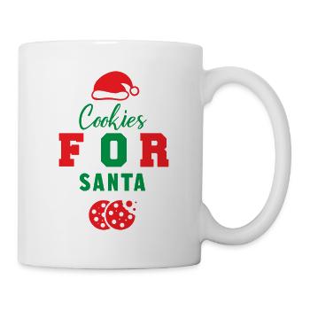 Cookies pour Santa Joyeux Noël - Mug blanc - blanc - Droite