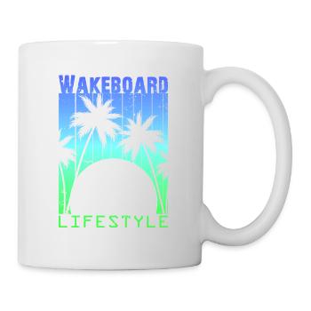 Wakeboard Wakeskate Sports Nautiques Lifestyle Vintage - Mug blanc - blanc - Droite