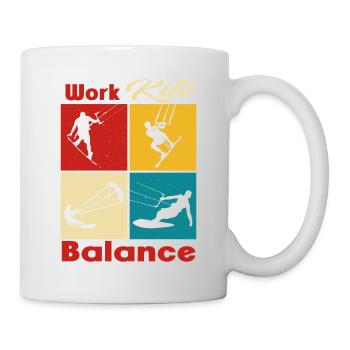 Équilibre du cerf-volant de travail. Style de vie Vintage Design, Travail - Mug blanc - blanc - Droite