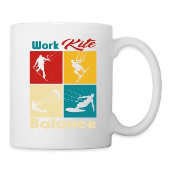 Équilibre du cerf-volant de travail. Style de vie Vintage Design, Travail - Mug blanc - blanc - Droite