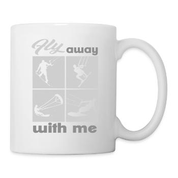 Envolez-vous avec moi. Lifestyle Vintage Design - Mug blanc - blanc - Droite