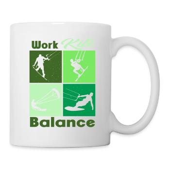Équilibre du cerf-volant de travail. Style de vie Vintage Design, Travail - Mug blanc - blanc - Droite