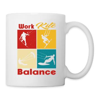 Équilibre du cerf-volant de travail. Style de vie Vintage Design, Travail - Mug blanc - blanc - Droite