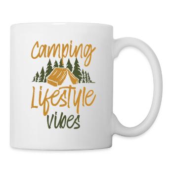 Camping Lifestyle Vibes 2 - Mug - white - Right