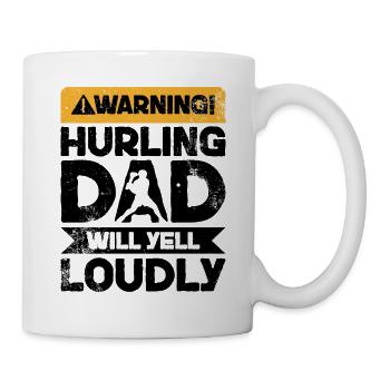 Warnung Schreien - Schleudert Vater - Tasse - Weiß - Rechts