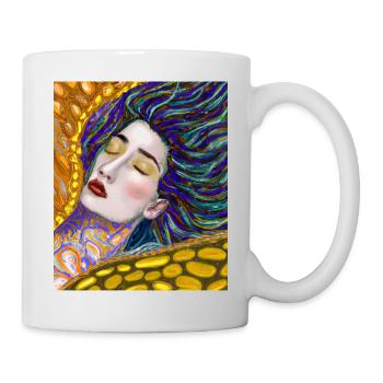 Mermaid Portrait Gustav Klimt Style - Mug - white - Right