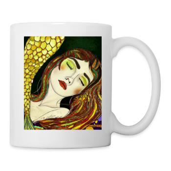 Mermaid Portrait Gustav Klimt Style - Mug - white - Right
