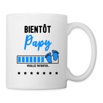 bientôt Papy - Mug blanc - blanc - Droite