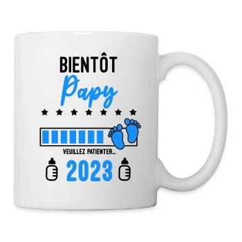 Bientôt Papy 2023 Annonce grossesse - Mug blanc - blanc - Droite