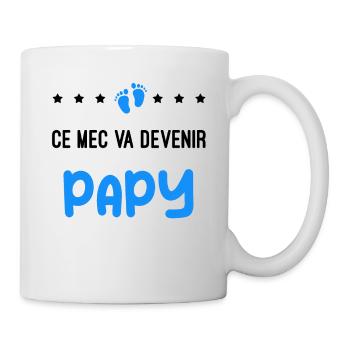 Annonce grossesse homme devenir Papy - Mug blanc - blanc - Droite