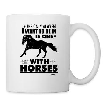 Cheval - Mug blanc - blanc - Droite