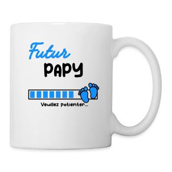 Annonce grossesse futur Papy - Mug blanc - blanc - Droite
