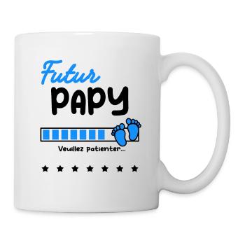 futur Papy cadeau naissance - Mug blanc - blanc - Droite