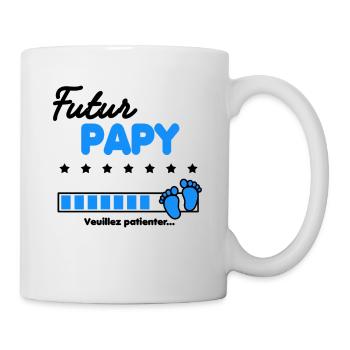futur Papy cadeau naissance - Mug blanc - blanc - Droite
