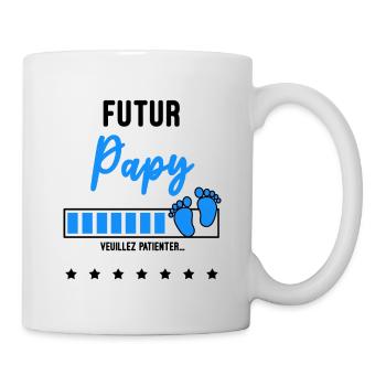 futur Papy - Mug blanc - blanc - Droite