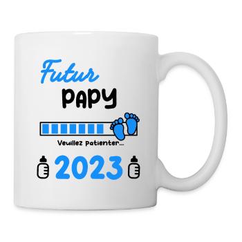 Annonce grossesse futur Papy 2023 - Mug blanc - blanc - Droite