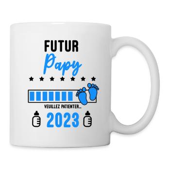 futur Papy 2023 Annonce grossesse - Mug blanc - blanc - Droite