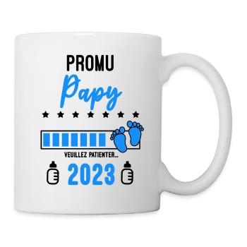 Promu Papy 2023 Annonce grossesse - Mug blanc - blanc - Droite