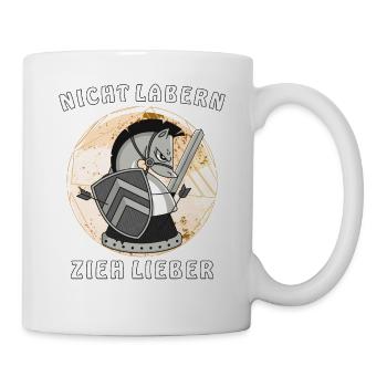 SCHACH NICHT LABERN ZIEH LIEBER - Tasse - Weiß - Rechts